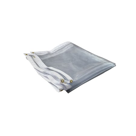 Tarps Now 5 ft x 5 ft 20 Mil Tarp, Clear, Clear PVC FS-CV20-0505